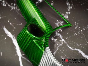 Alfa Romeo Giulia Steering Wheel Trim - Carbon Fiber - Center Trim Piece - Italian Theme - QV Model Alfa Romeo Giulia Steering Wheel Trim - Carbon Fiber - Center Trim Piece - Italian Theme - QV Model